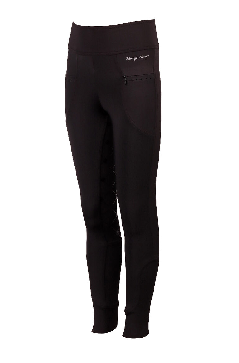 Rookie legingi bērniem – melni, slaidam augumam