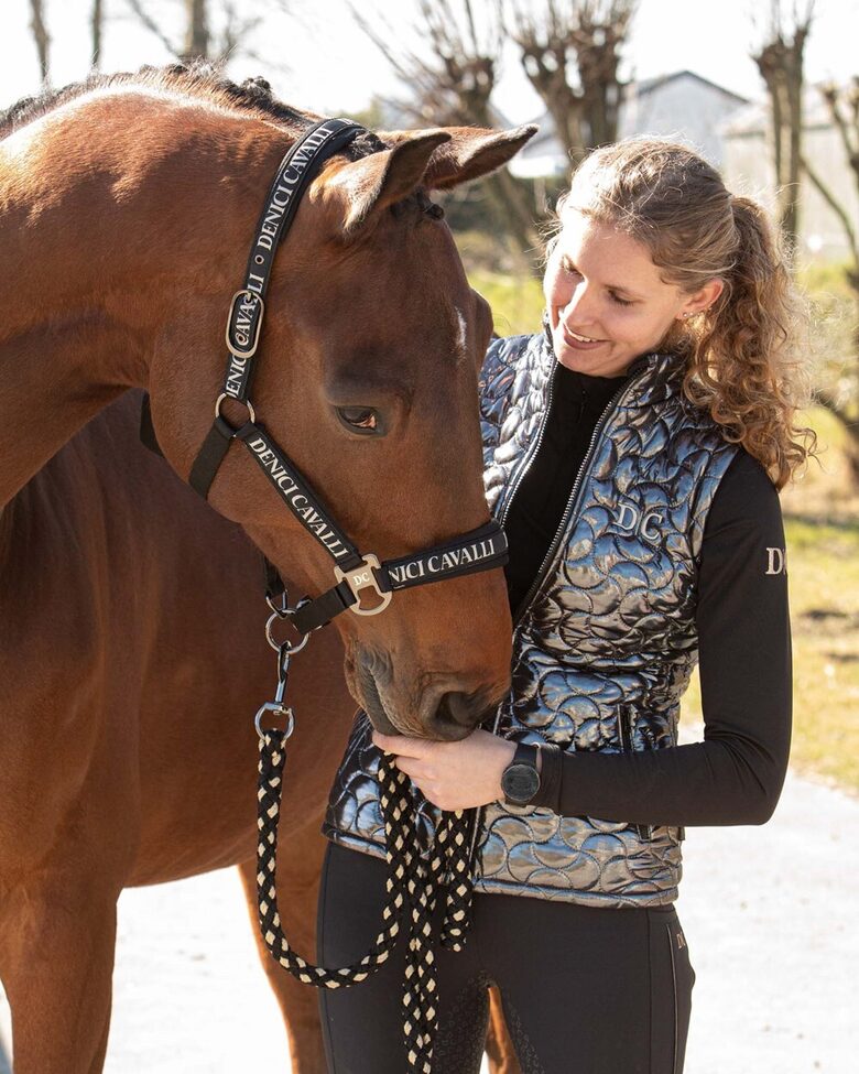 Apaušu un pavadas komplekts Denici Cavalli