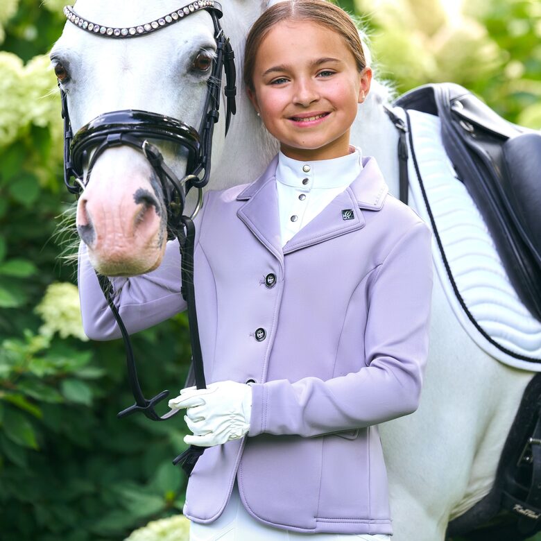 Bērnu sacensību žakete Basic Glam violeta