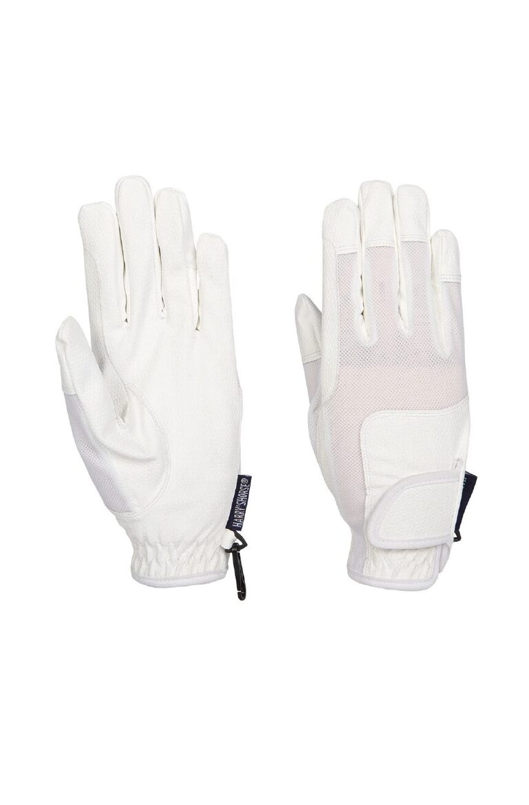 Cimdi jātniekam Top Grip Mesh - balti