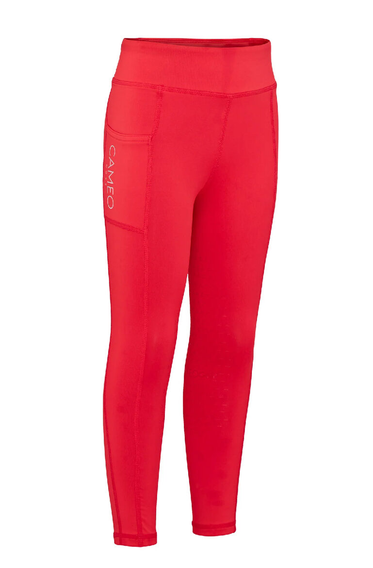 Bērnu jāšanas legingi Core - sarkani