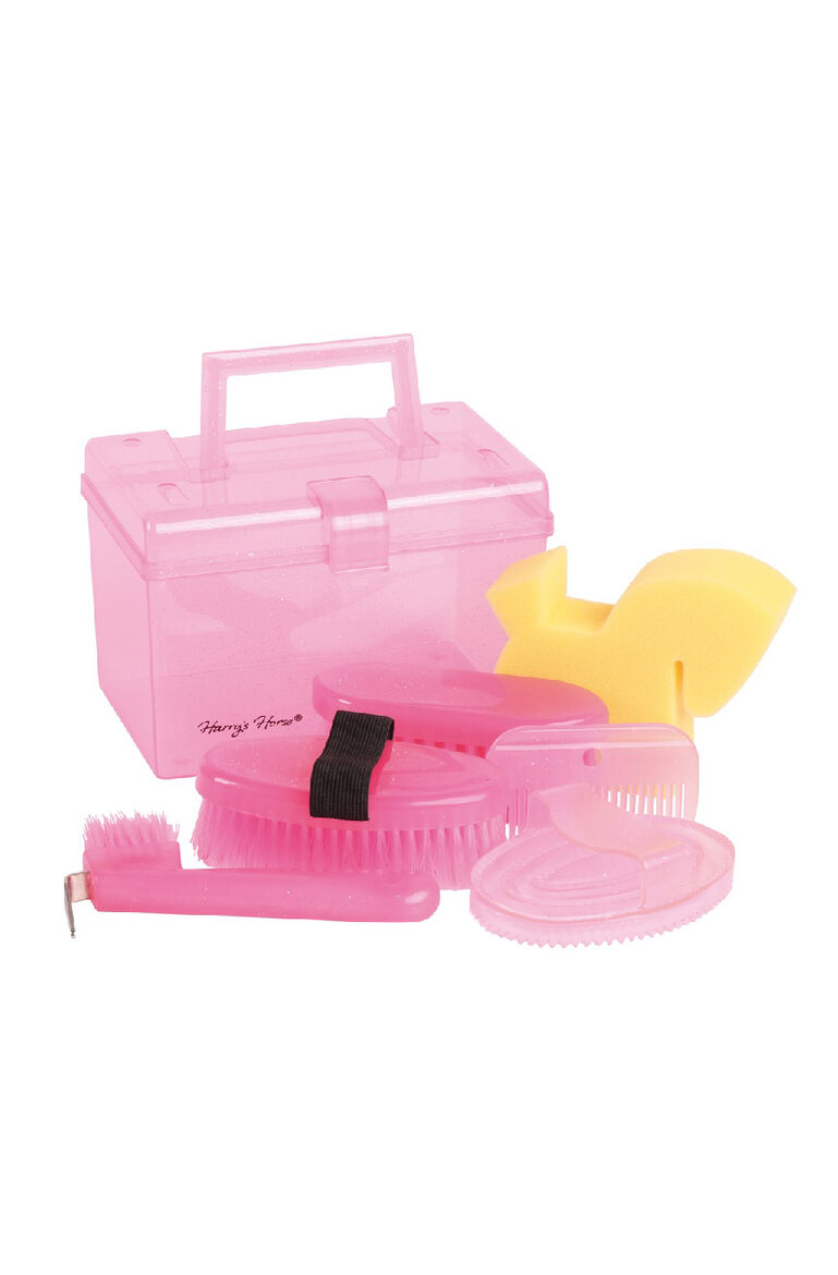 Mazā kopšanas kaste ar piederumiem rozā
