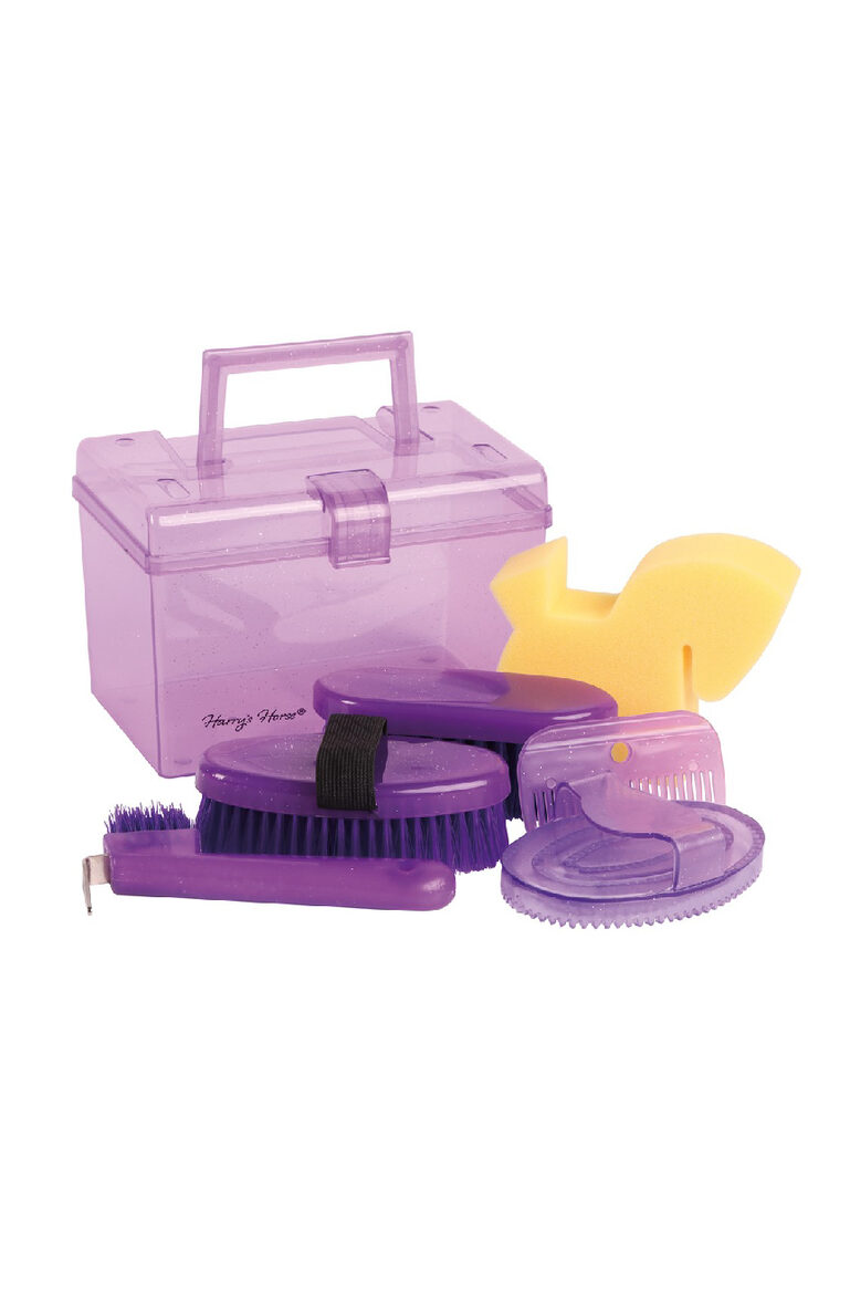 Mazā kopšanas kaste ar piederumiem violeta