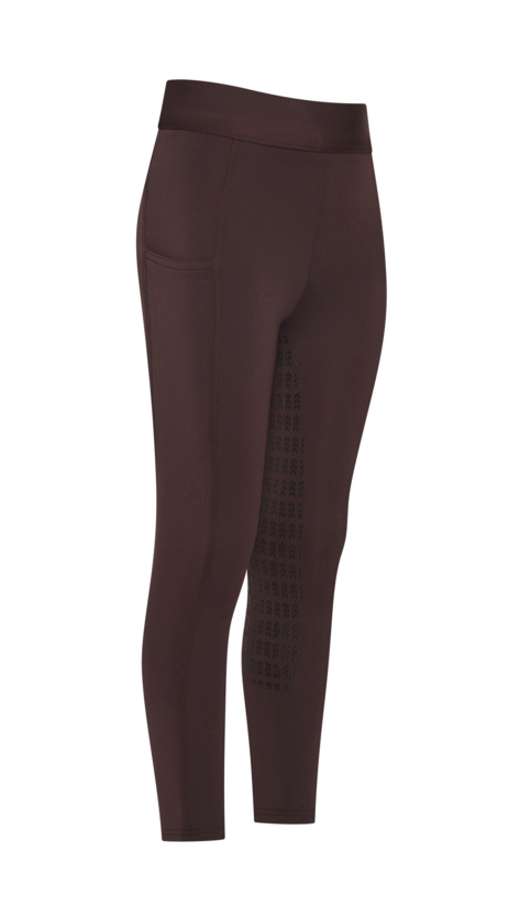 Bērnu jāšanas legingi Basic FullGrip brūni