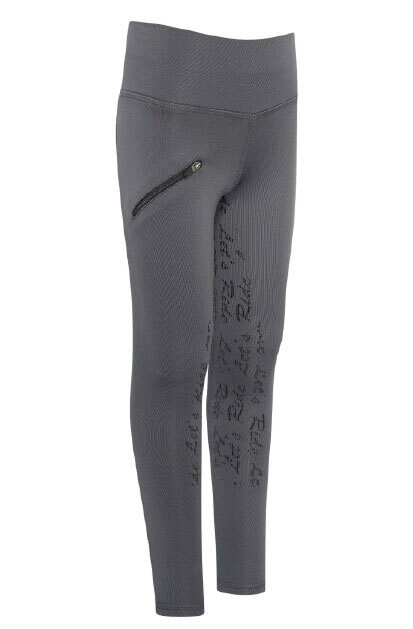 Bērnu ziemas jāšanas legingi Dietsie pelēki