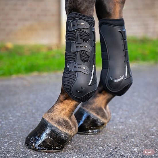 Iejādes kājsargi Pro Mesh melni