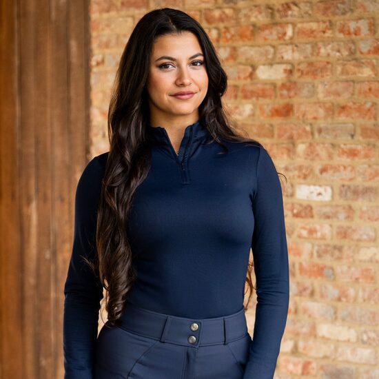 Sieviešu jāšanas krekls Jamy zils