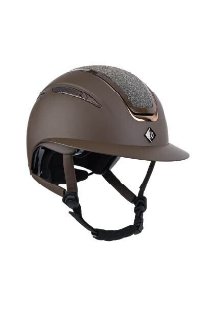 Jāšanas ķivere Olania Deluxe Big Visor brūna