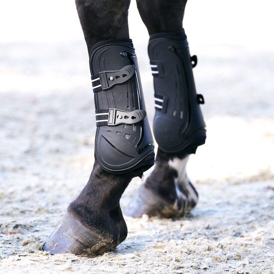 Zirgu kājsargi Pro Mesh Tendon melni
