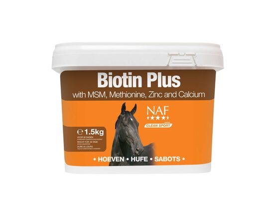 NAF Biotin Plus nagu papildbarība zirgiem 