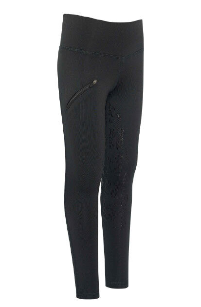 Bērnu ziemas jāšanas legingi Dietsie melni