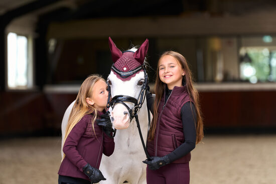 Austiņas zirgam Rebel bordo