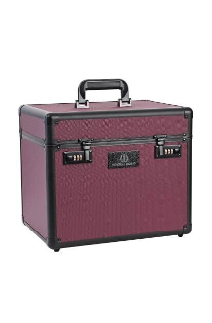 Zirgu kopšanas piederumu kaste Shiny bordo